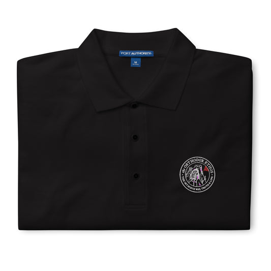 "OE" Men's Premium Polo Shirt (Black)